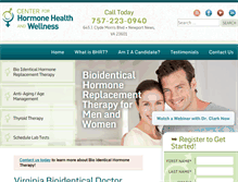 Tablet Screenshot of centerforhormonehealthandwellness.com